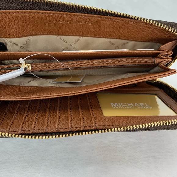 NWT, Michael Kors Large Continental Wallet Jet Set - Picture 6 of 7